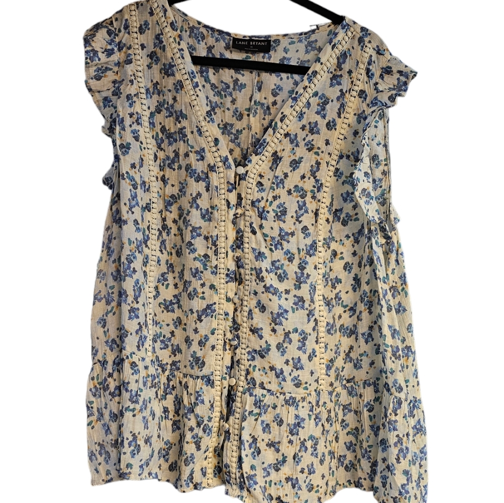 Lane Bryant Floral shirt size 26